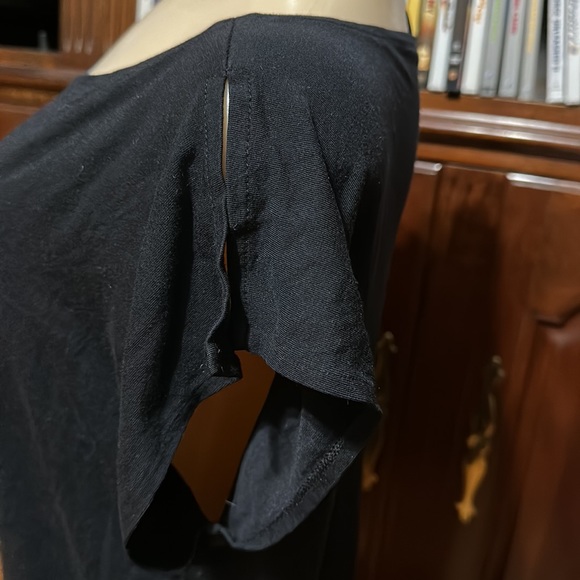 Gap Women’s Banded Bottom Tee, Ruching, Sz Lg - Picture 2 of 4